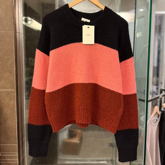 A.L.C. Morrison Alpaca-Blend Color-Block Sweater - Picture 10 of 15